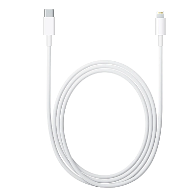 Cablu de date/incarcare USB Type C to Lightning lungime 2 metri ALB