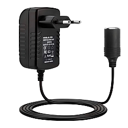 Adaptor priza 240V la 12V convertor cu priza tip bricheta 2A 24W model 1220 Adaptor priza 240V la 12V convertor cu priza tip bricheta 2A 24W model 1220