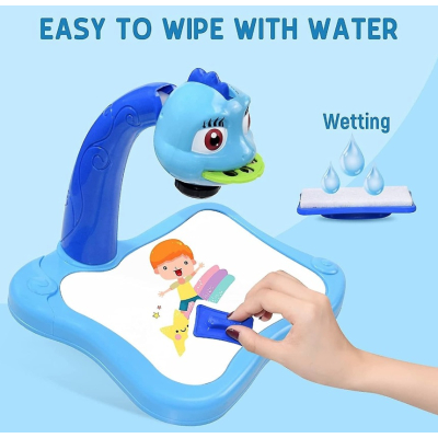 Masuta Pentru Desenat Albastra cu Proiector si Diapozitive  20 x 15 cm Masuta Pentru Desenat Albastra cu Proiector si Diapozitive  20 x 15 cm