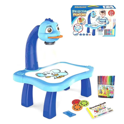 Masuta Pentru Desenat Albastra cu Proiector si Diapozitive  20 x 15 cm Masuta Pentru Desenat Albastra cu Proiector si Diapozitive  20 x 15 cm