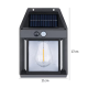 Lampa Led solara CB 888 cu senzor de lumina pentru perete putere 3W Negru Lampa Led solara CB 888 cu senzor de lumina pentru perete putere 3W Negru