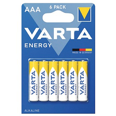 12 Baterii Alcaline Varta AAA 1,5V