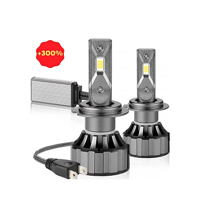 Set 2 Lampi H7 LED V20 30000 Canbus putere 120W temperatura 6000K lumina alba