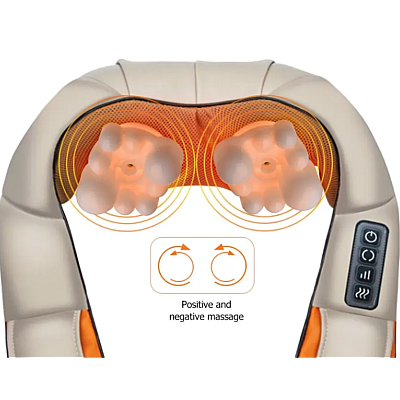Aparat de masaj bej cu functie de incalzire