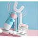 Periuta de dinti electrica pentru copii, forma de U, ALBASTRA