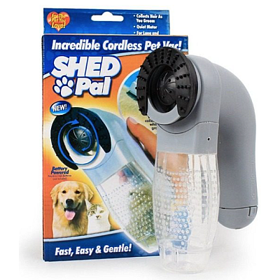 Perie electrica ShedPAL cu vacuum pentru curatat parul de animale