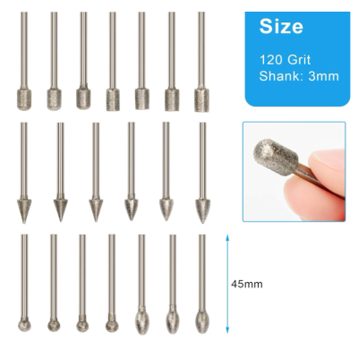 Set 20 Freze Diamantate BIAX MARI 6mm Set 20 Freze Diamantate BIAX MARI 6mm