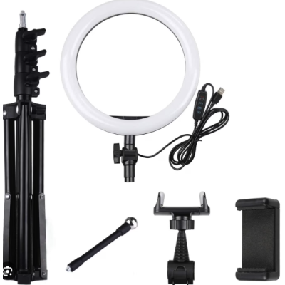 Lampa Ring Light LED 10" Circulara cu Lumina rece / naturala / calda Lampa Ring Light LED 10" Circulara cu Lumina rece / naturala / calda