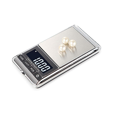 Mini cantar portabil pentru bijuterii cu ecran LCD AB J166 Gri