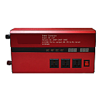 Invertor cu Display Dublu 5000W 12-220V Port-uri USB Priza ROSU