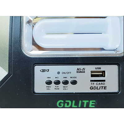 Kit solar portabil Gdlite GD-1000A USB bluetooth radio FM MP3 4 becuri incluse