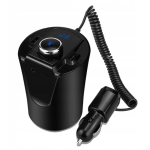 Modulator auto BX6 Bluetooth FM USB Negru Modulator auto BX6 Bluetooth FM USB Negru
