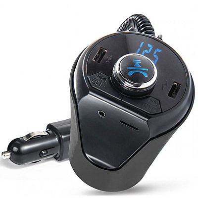 Modulator auto BX6 Bluetooth FM USB Negru