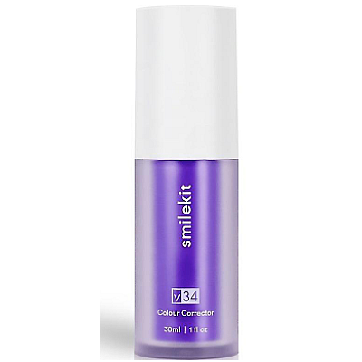 Spuma mov pentru albirea dintilor V34 SmileKit 30ml corector de culoare