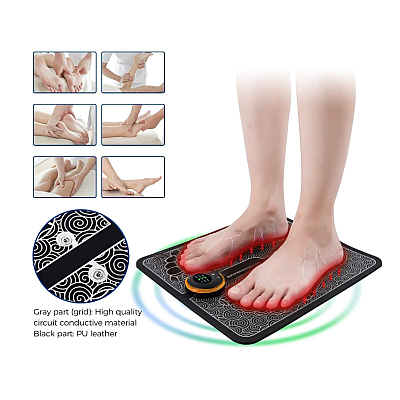 Aparat masaj picioare tip covoras cu Incarcare USB pentru electrostimulare 19 niveluri intensitate