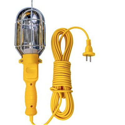 Lampa GALBENA portabila de lucru cu LED cablu 10m 220V
