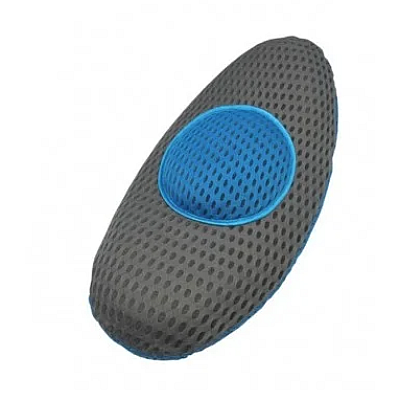 Perna ergonomica Comfy Curve Gri cu albastru pentru sustinere lombara si spate