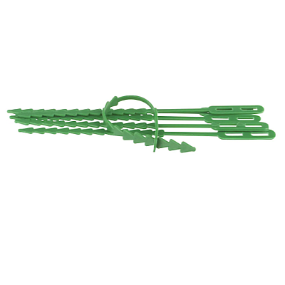 Set 30 coliere verzi din plastic pentru prindere plante gradina