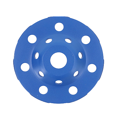 Disc Diamantat ALBASTRU 125 Mm cu segmenti GRI pentru Slefuire Beton Mozaic Suprafete Dure