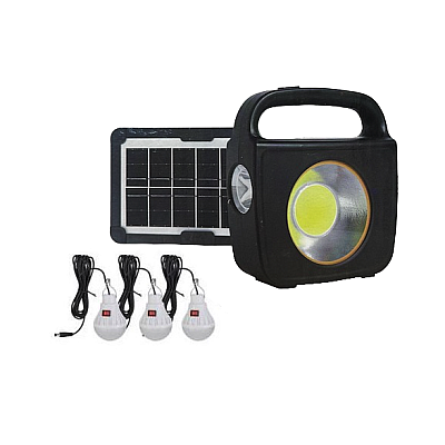 Sistem solar pentru Iluminat Casa CC002-1 cu Panou si 3 Becuri 100W