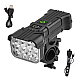 Far LED pentru bicicleta 12 LED 5 Moduri Iluminare + Claxon XK-012