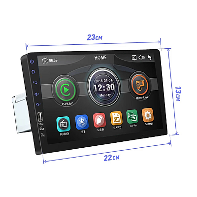 MP5 Player auto 2DIN CTC 9806  LCD 9 inch Bluetooth Mirror Link
