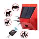 Lampa solara cu alarma pentru protectie cu senzor de miscare telecomanda rosie 