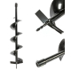 Burghiu pamant 150-800 mm Negru Burghiu pamant 150-800 mm Negru
