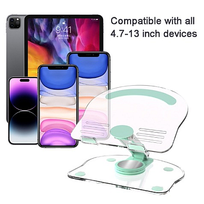 Suport KF-Z11 pentru Telefon sau Tableta Acrylic Transparent Pliabil