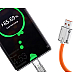 Cablu de date USB-C/USB 120W 6A 1m Portocaliu capete Metalice