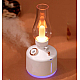 Mini umidificator ALB cu lampa fara capac si schimbare de culoare 
