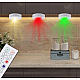 Set 3 Lumini pentru dulap Rotunde cu 5 moduri de iluminare si Telecomanda