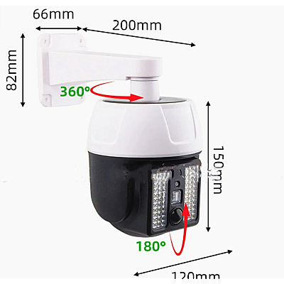 Camera falsa solara 66 led smd HW-5118-1