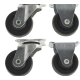 Set 4 Roti 32mm NEGRE Pivotante NEGRE ROTILE culoarea Negru Set 4 Roti 32mm NEGRE Pivotante NEGRE ROTILE culoarea Negru