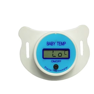 Termometru Electronic pentru Bebelusi tip Suzeta 2 in 1 cu ecran