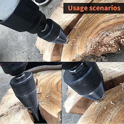 Despicator lemn MIC GRI pentru bormasina cu impact