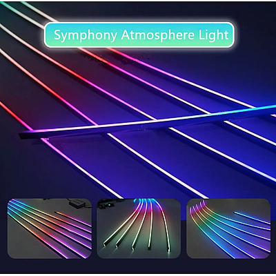 Set cu 18 lumini ambientale RGB Shymphony cu aplicatie bluetooth