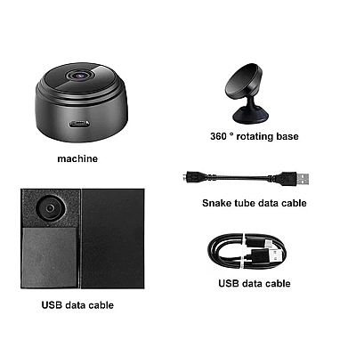 Camera Wifi Q S701 Mini de Securitate pentru Casa cu Viziune Nocturna 1080P