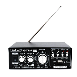 Amplificator Bass Profesional Andowl Q T110 Tip Statie cu Bluetooth Negru
