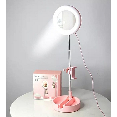 Lampa cu inel si lumina LED C012 suport de masa pentru machiaj si selfie