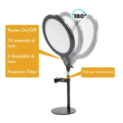 Lampa profesionala pentru Selfie Fotografie Video Q T136 Lampa profesionala pentru Selfie Fotografie Video Q T136