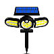 Lampa solara WS 1206B tripla cu senzor de miscare