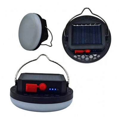 Lampa solara mini Q LED10 putere 10W cu 3 moduri iluminare si agatatoare