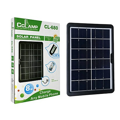 Panou solar portabil CL-680 6V 8W cu Port multi USB