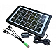 Panou solar portabil CL-680 6V 8W cu Port multi USB