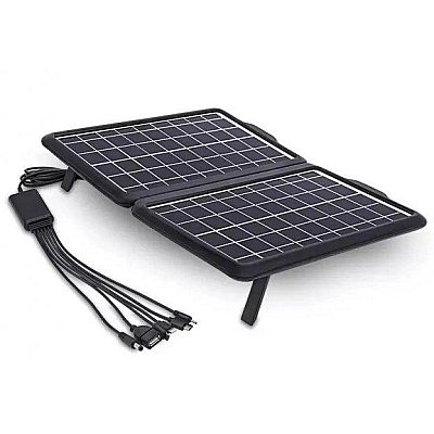 Panou solar EP-1812 portabil cu functie incarcare telefoane si intrare USB 12W