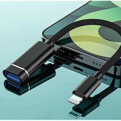 Adaptor OTG Q OT03 pentru Iphone de la Lightning la USB