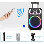 Boxa portabila troliu Andowl Q YX8000 iluminare RGB telecomanda microfon Boxa portabila troliu Andowl Q YX8000 iluminare RGB telecomanda microfon