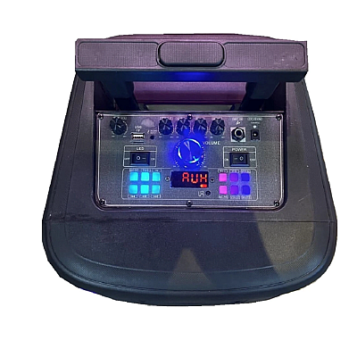 Boxa portabila troliu Andowl Q YX8000 iluminare RGB telecomanda microfon