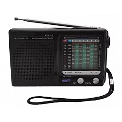 Radio portabil RDE343 FM AUX negru putere 3W